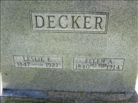 Decker, Leslie E. and Ellen A